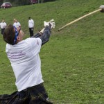 Tom Dahlin throwing a hammer