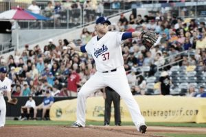 Photograph of a St Paul Saints player