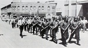 police marching