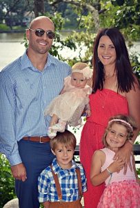 Katie Clark with her husband and 3 children