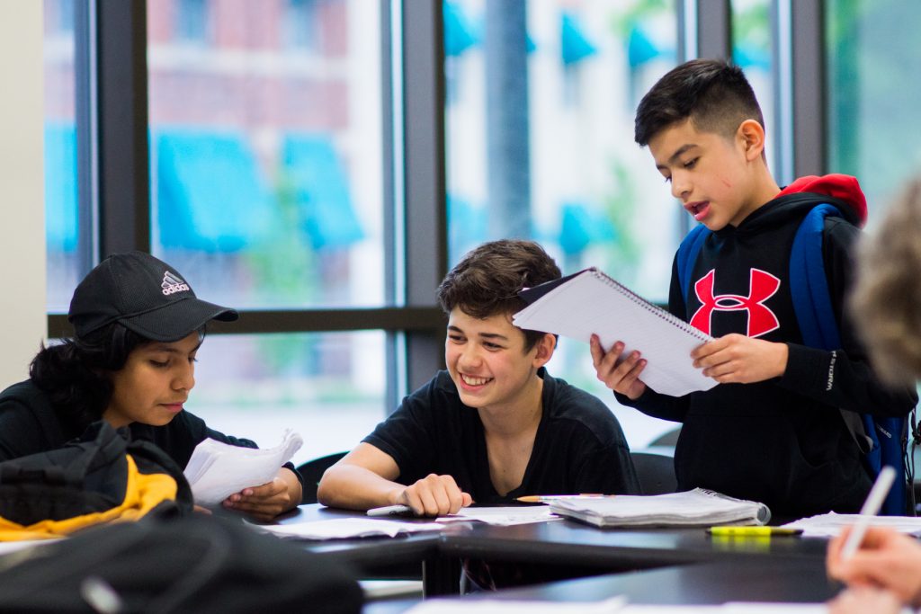 Debate students prepare for competition.