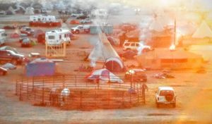 camp at Standing Rock