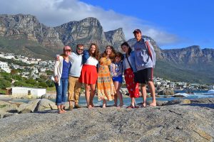 Students posing at Cape Town