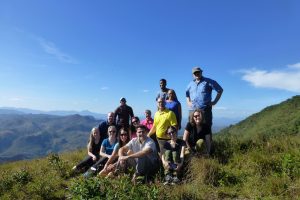 group on a hilltop in El Sontule, Nicaragua