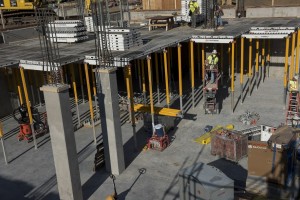 View of Hagfors Center basement construction - June 2016