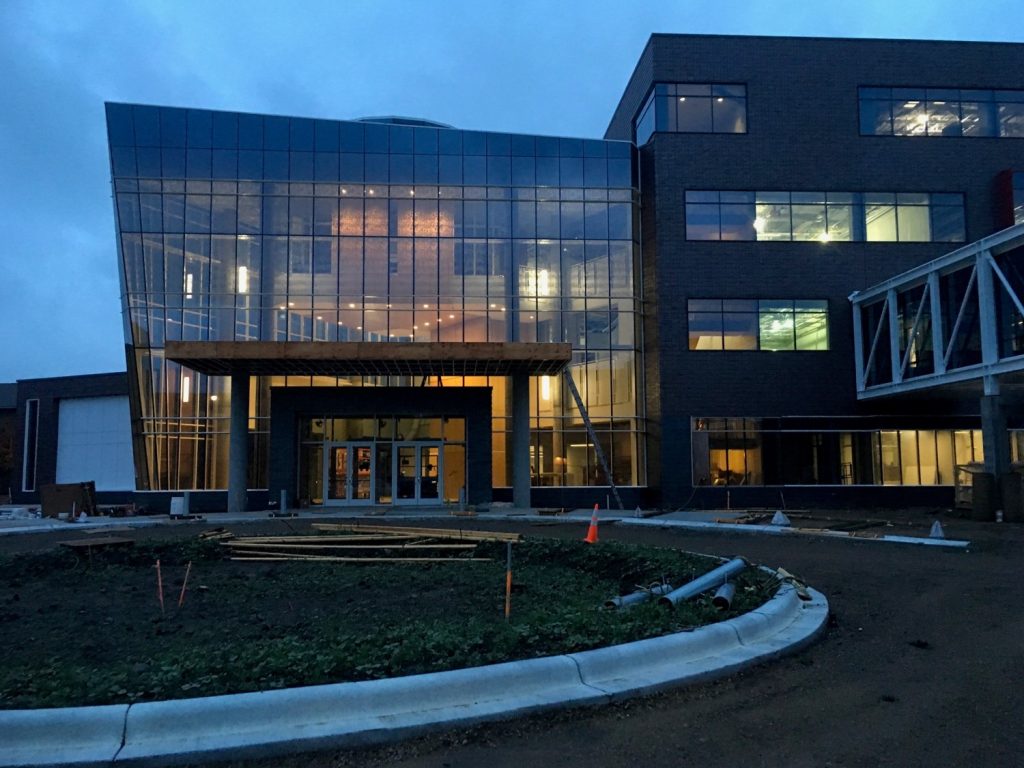 View of main entrance to the Hagfors Center from the rotunda