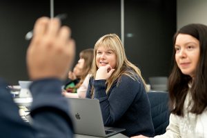 MBA students in classroom