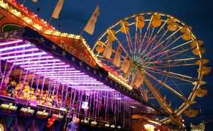 Ferris wheel at night