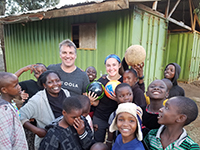 Pete Pfeffer and his daughter in Africa