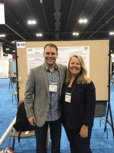 Meeting up with Dr. Justin Gauthier '09 at the 2016 American Psychological Association convention. Dr. Gauthier received the 2016 APA Division 56 Outstanding Poster Award.