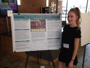 Hannah Ross at the Midwest Undergraduate Research Conference