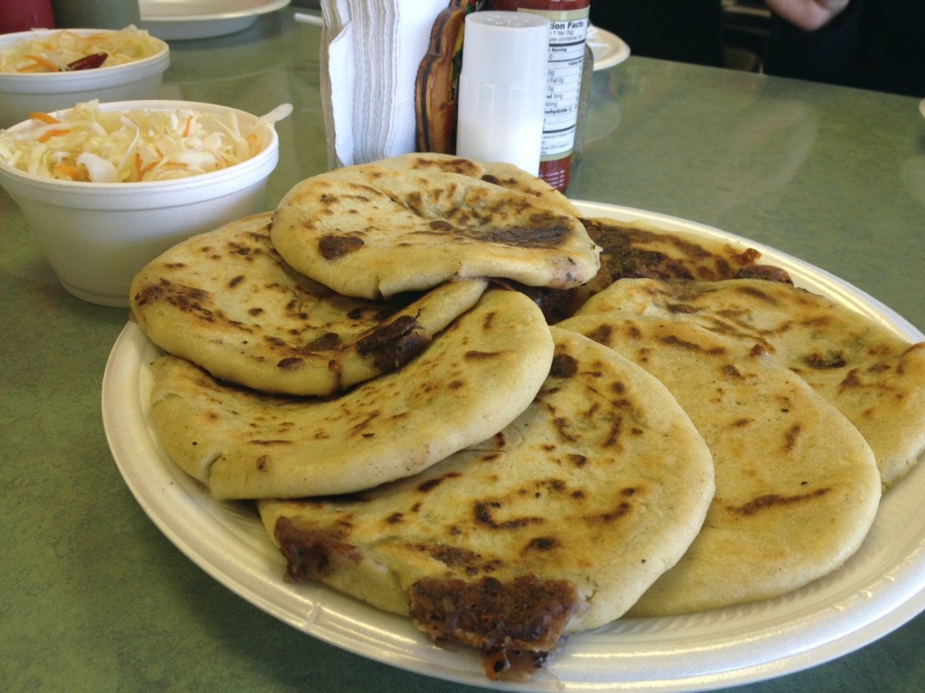 Pupusa (Source: http://elchalchuapaneco.com/gallery.html)