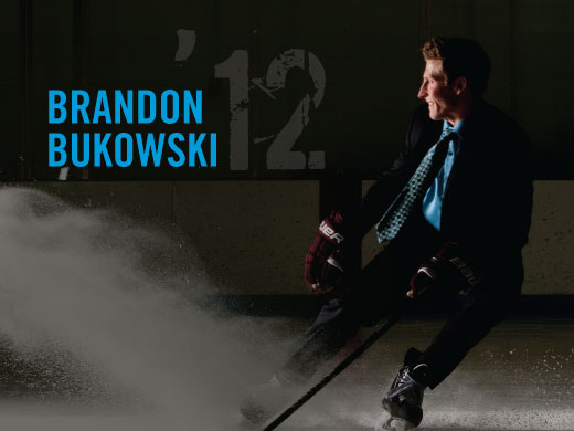 Brandon Bukowski in the rink