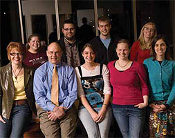 Mark Tranvik poses with Lilly Scholars