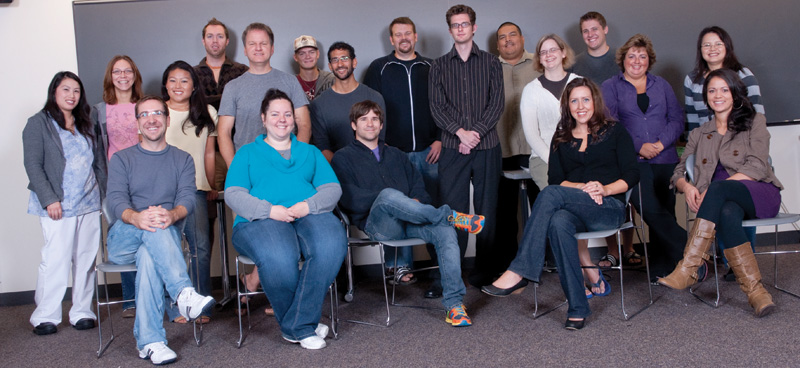 Augsburg students in a classroom